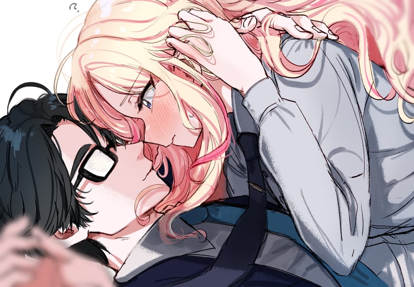 producer and juo sena (idolmaster and 1 more) drawn by kasasagi_(futagodori888)