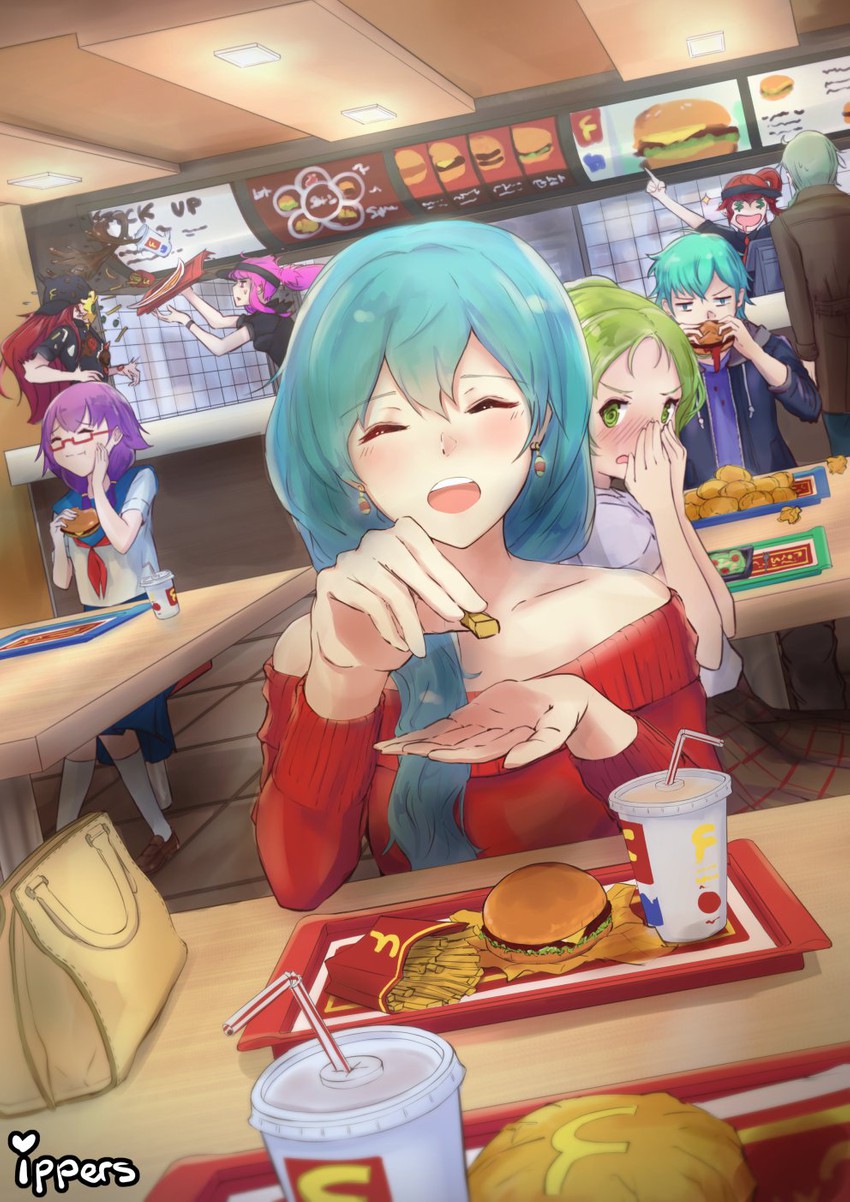 eirika, anna, ephraim, lute, l'arachel, and 3 more (fire emblem and 3 more) drawn by ippers