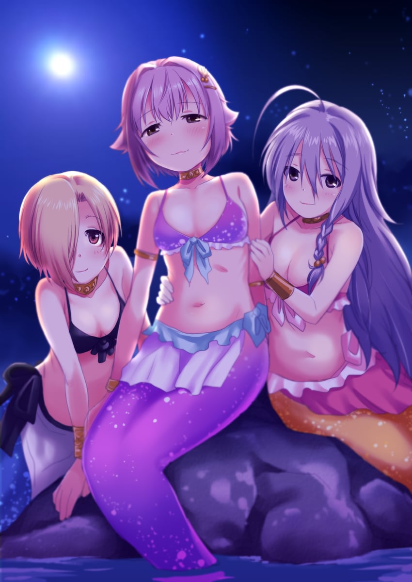 shirasaka koume, koshimizu sachiko, and hoshi syoko (idolmaster and 1 more) drawn by sakaki_imasato