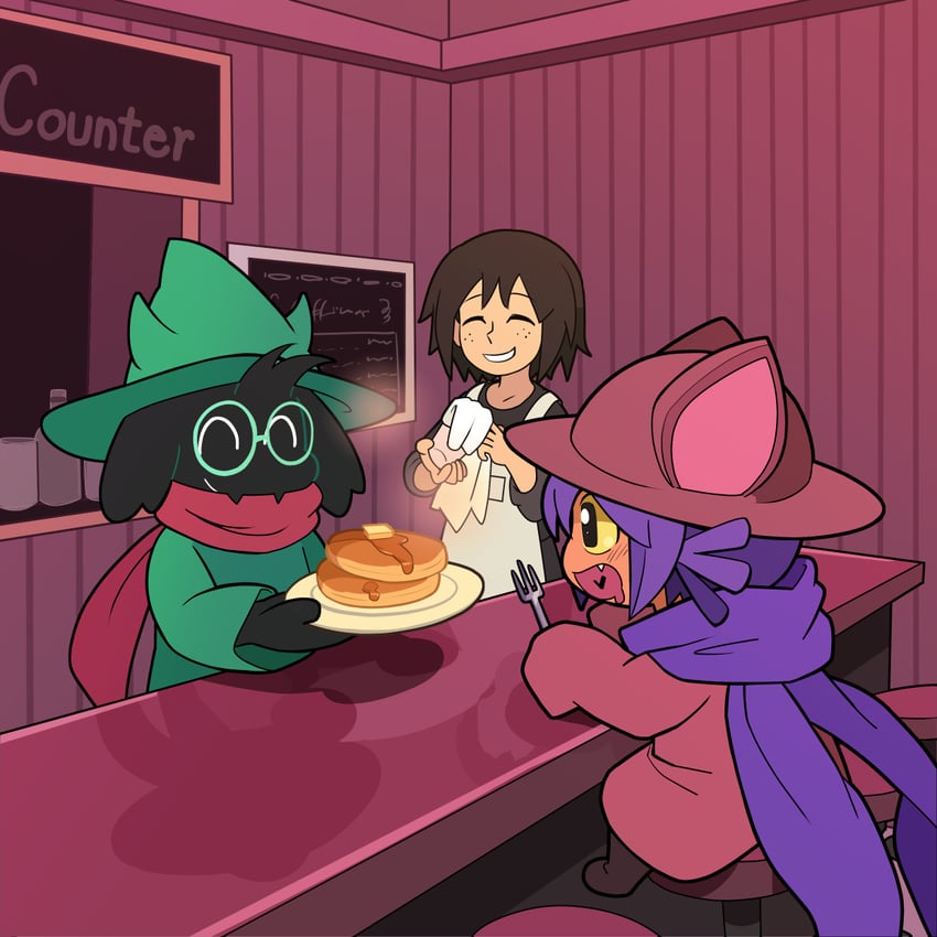 ralsei, niko, and ling (deltarune and 1 more) drawn by houten_(dre_a_mer)
