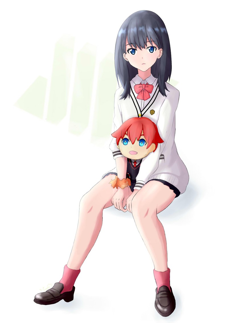 takarada rikka and hibiki yuuta (gridman universe and 1 more) drawn by kouki318