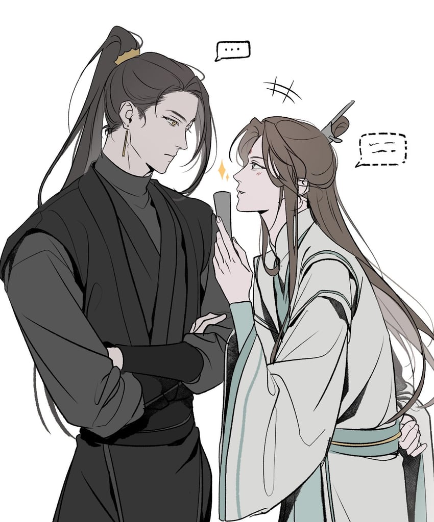 shi qingxuan and ming yi (tianguan cifu) drawn by nonji_(nonxgg)