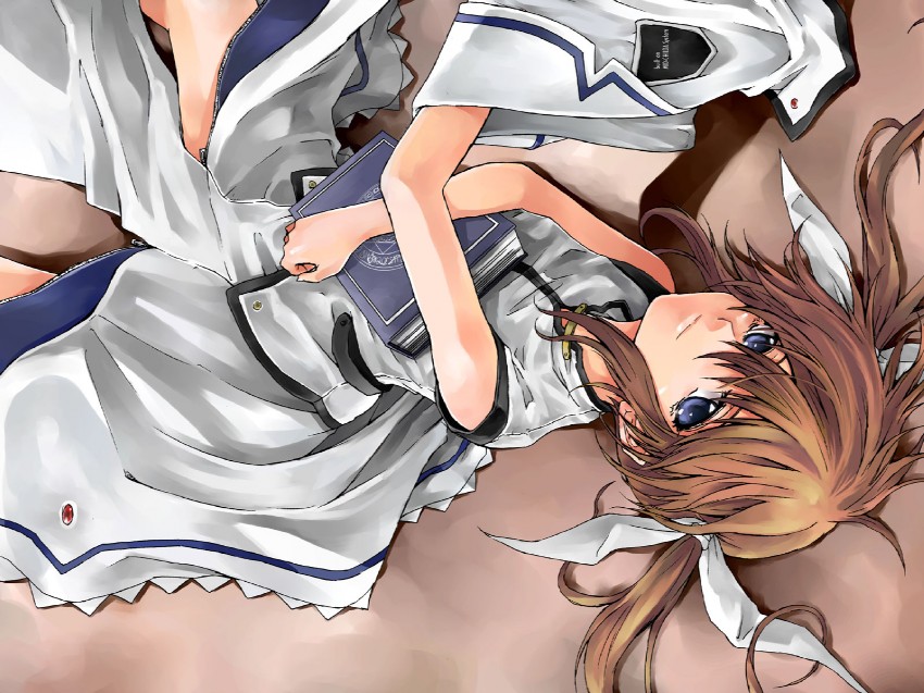 takamachi nanoha (lyrical nanoha and 2 more) drawn by kurokoeda