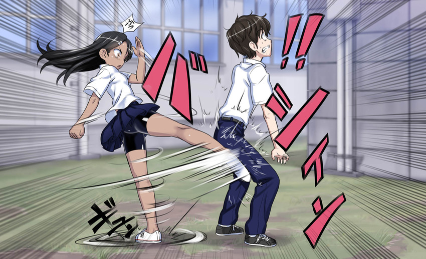 nagatoro hayase and hachiouji naoto (ijiranaide nagatoro-san) drawn by 774_(nanashi)