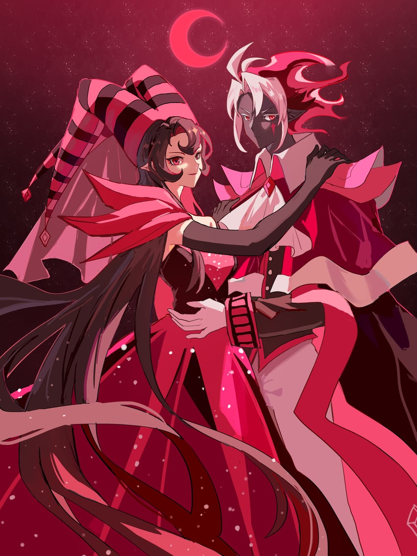 moonlight cookie and stardust cookie (cookie run and 2 more) drawn by geruideyundongxie