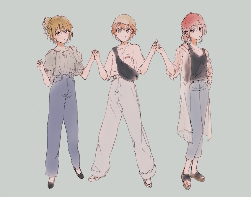 nishikino maki, hoshizora rin, and koizumi hanayo (love live! and 1 more) drawn by naarann