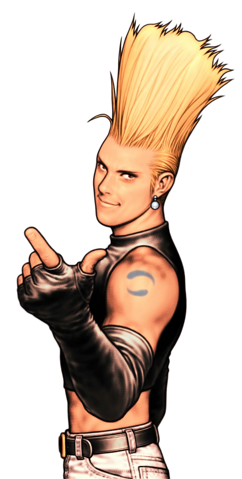 nikaidou benimaru (the king of fighters and 2 more) drawn by mori_toshiaki