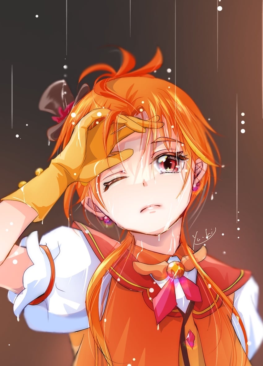 yuunagi tsubasa and cure wing (precure and 1 more) drawn by manekineko5319