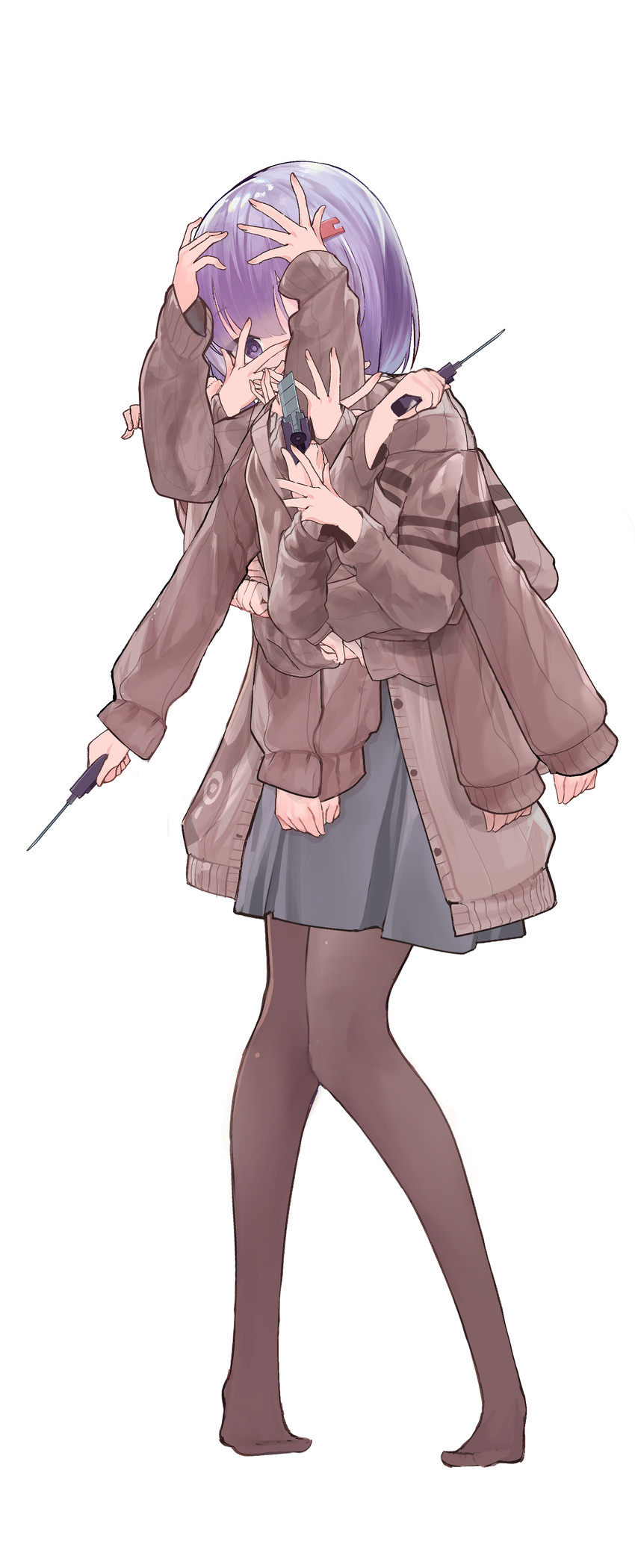 yuzuki yukari (voiceroid and 1 more) drawn by microa