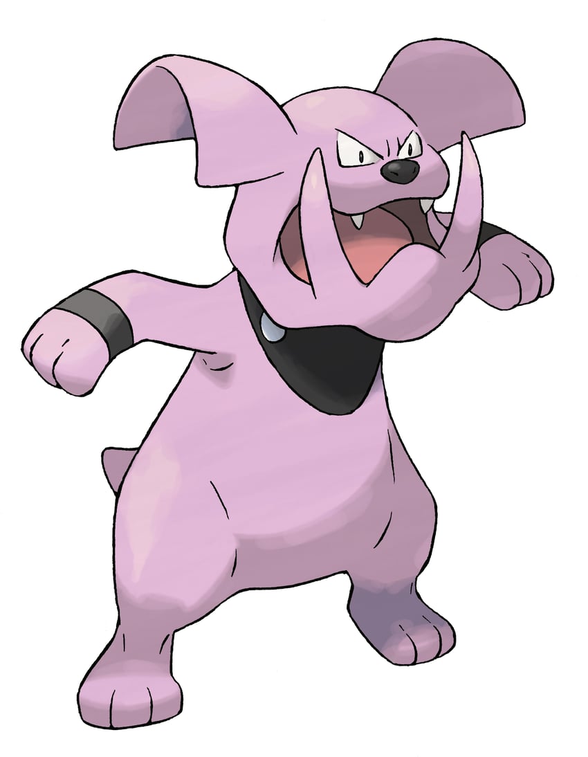 granbull (pokemon and 1 more) drawn by sugimori_ken