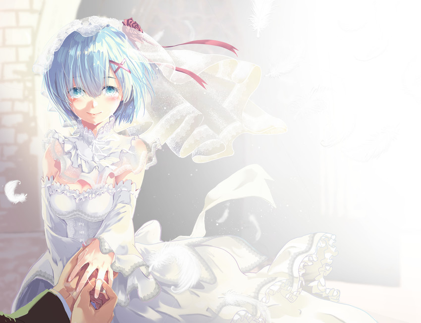 rem (re:zero kara hajimeru isekai seikatsu) drawn by fukyuu