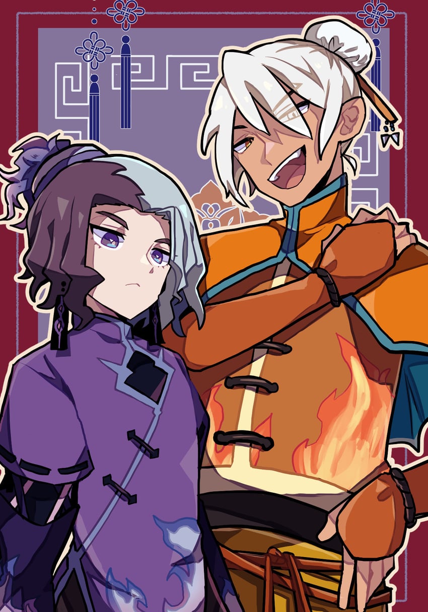 amethio and friede (pokemon and 1 more) drawn by shiba_dzuke