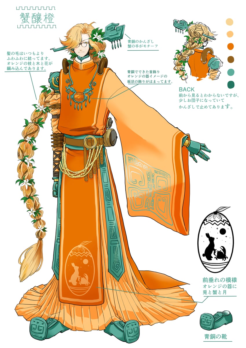crab in orange (the tale of food) drawn by ariariariariari-bederuti
