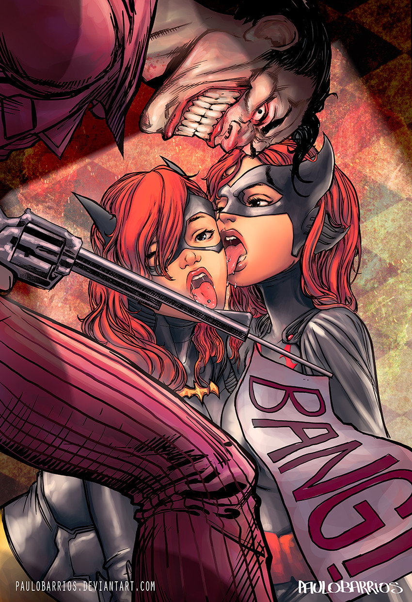 joker, batgirl, and batwoman (dc comics and 1 more) drawn by paulo_barrios