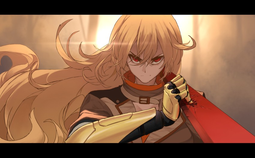 yang xiao long and adam taurus (rwby) drawn by dishwasher1910