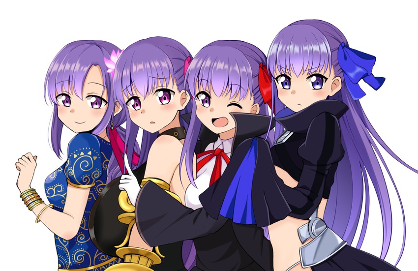 bb, meltryllis, passionlip, and parvati (fate and 3 more) drawn by moyashi_(momoyashi_321)