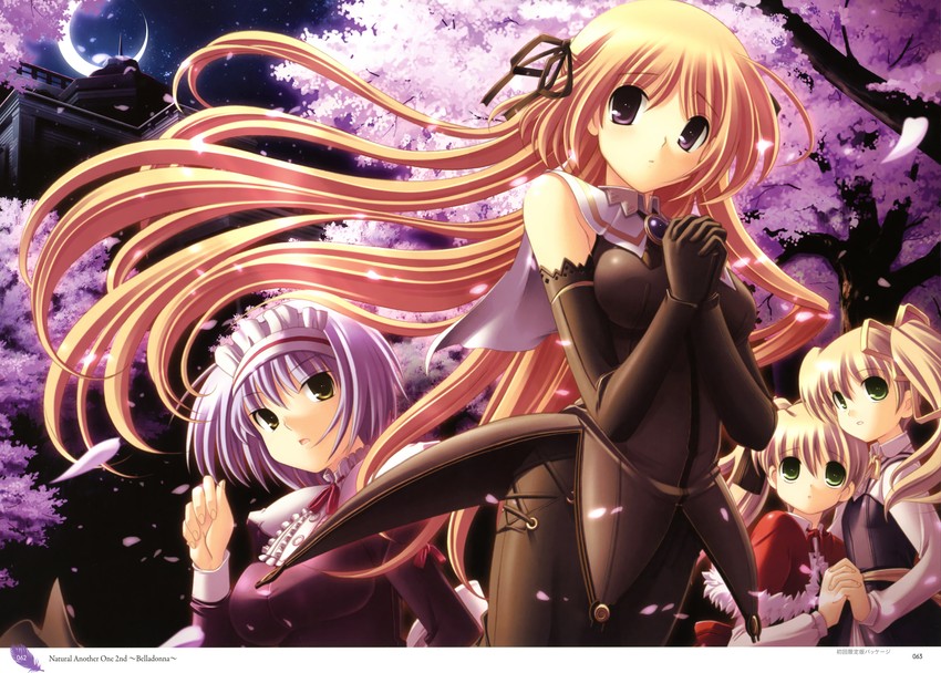 yachigusa itsuki, suzuri aoba, yachigusa mitsune, and yachigusa kyouka (natural another one 2nd belladonna) drawn by tsurugi_hagane