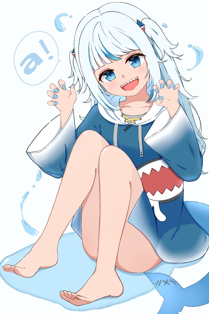 gawr gura (hololive and 1 more) drawn by tsugumi_karasuma