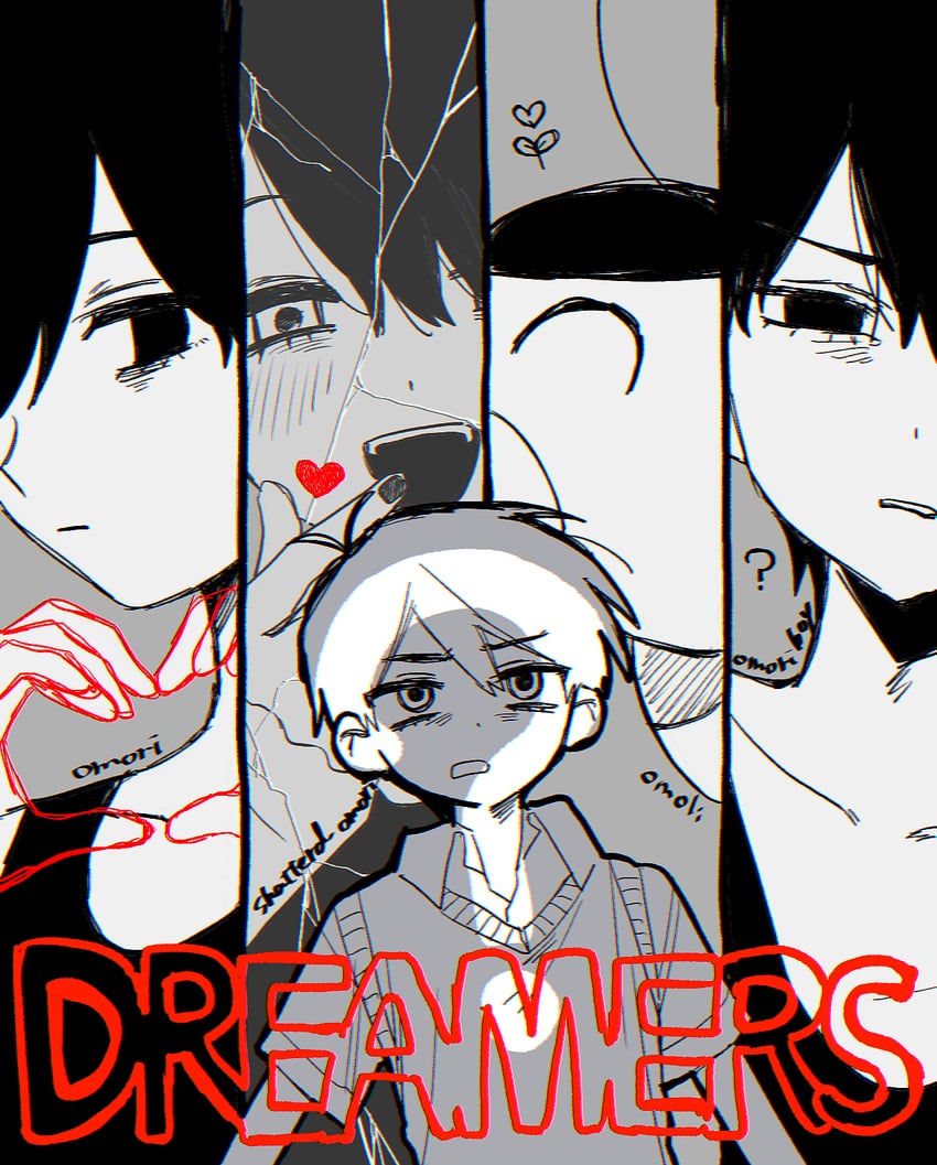 sunny, omori, sprout mole, omoriboy, and omoli (omori) drawn by rou_(h_s_sinrin)