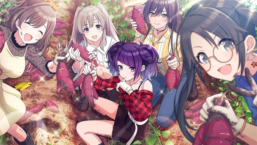 shirase sakuya, tsukioka kogane, tanaka mamimi, yukoku kiriko, and mitsumine yuika (idolmaster and 1 more)