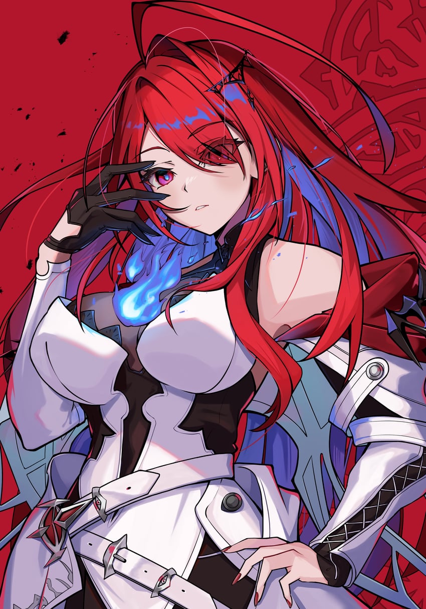 elizabeth rose bloodflame (hololive and 1 more) drawn by h4kuuua_0