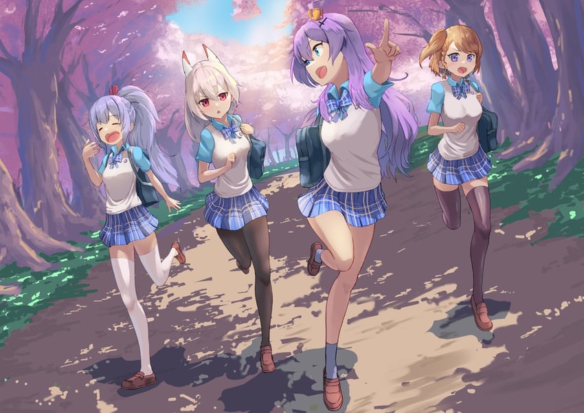 ayanami, laffey, javelin, and z23 (azur lane) drawn by lom_(lom_lom_8)