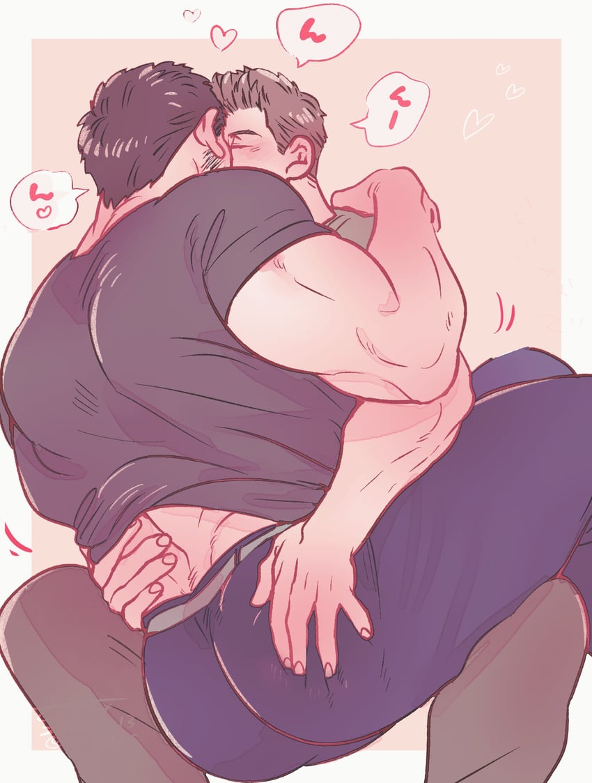 chris redfield and piers nivans (resident evil) drawn by gold_5610