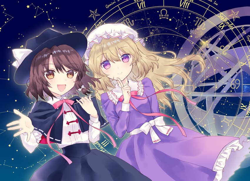 usami renko and maribel hearn (touhou and 1 more) drawn by torii_sumi