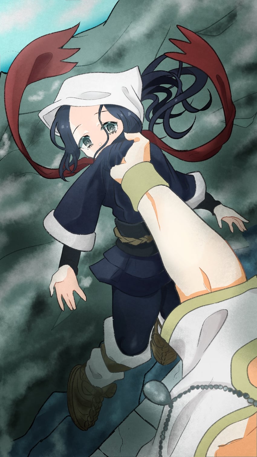 akari and volo (pokemon and 1 more) drawn by kari_nkori_n
