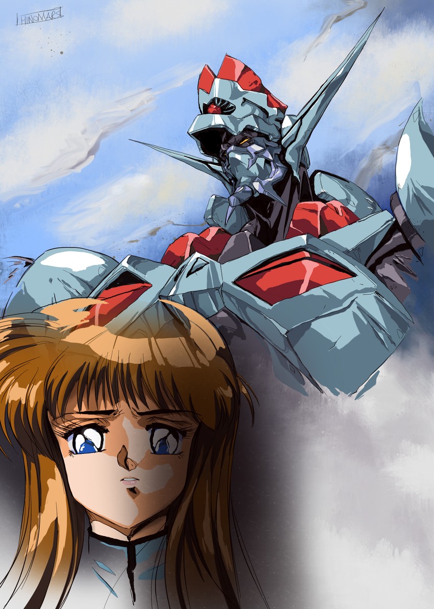 mia alice and dangaioh hyper combat unit (dangaiou) drawn by hinomars19