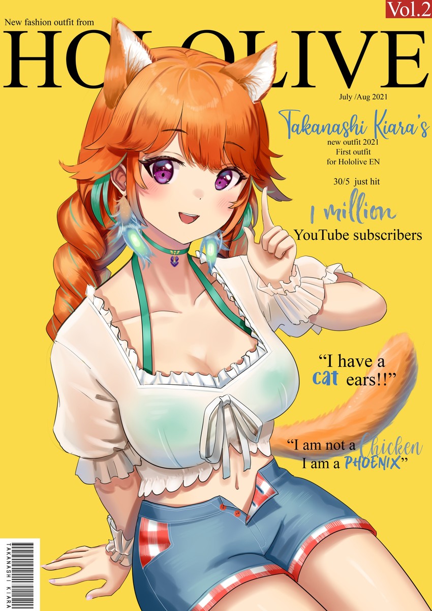 takanashi kiara (hololive and 1 more) drawn by volar_uwu