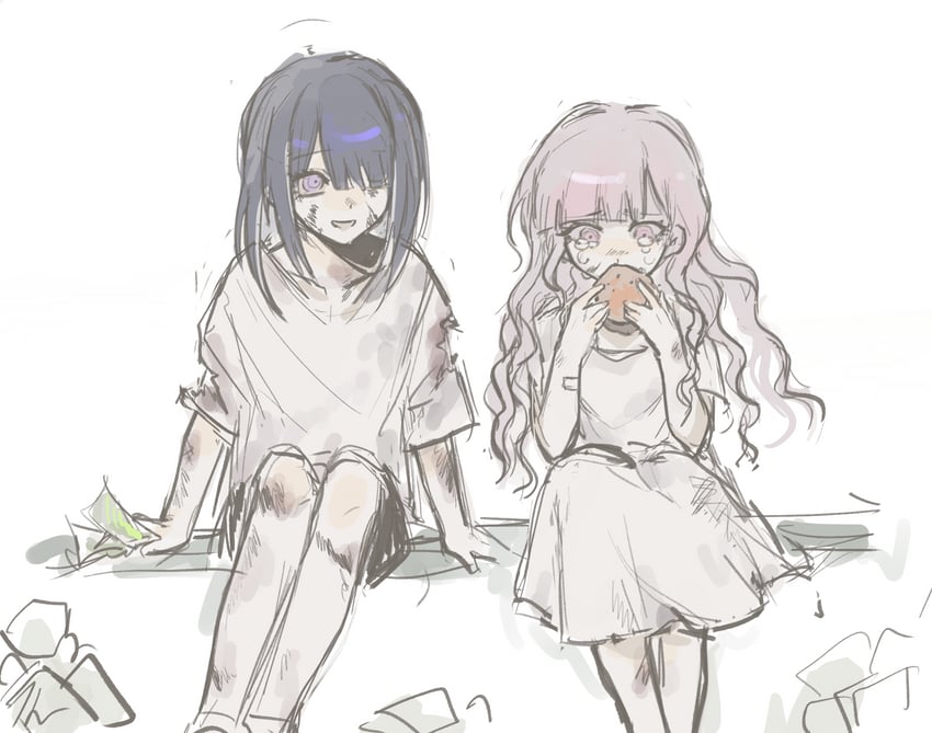 tsukumo kako and tsukumo ima (the hundred line -last defense academy-) drawn by 1833529948