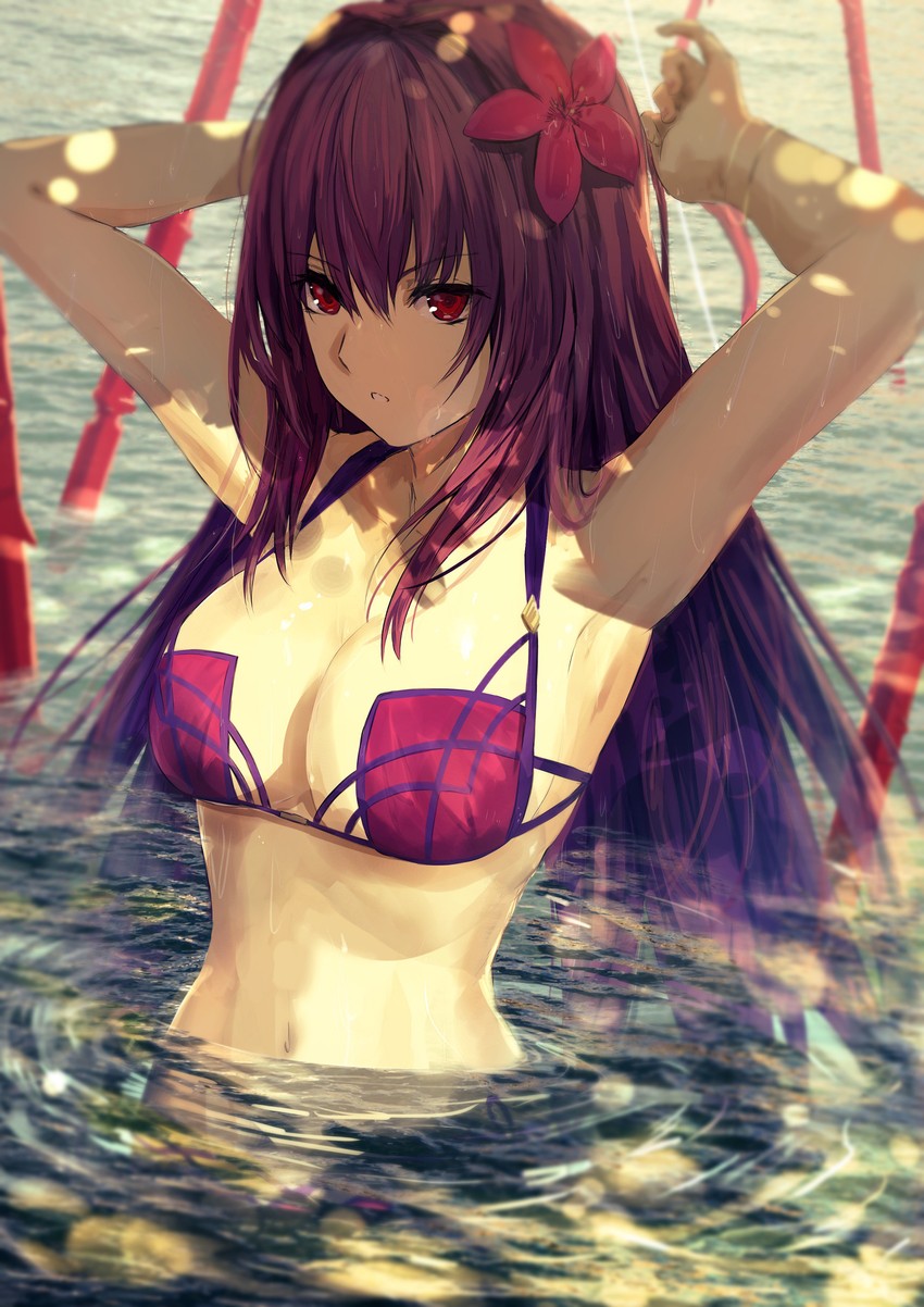 scathach (fate and 1 more) drawn by misaki_nonaka
