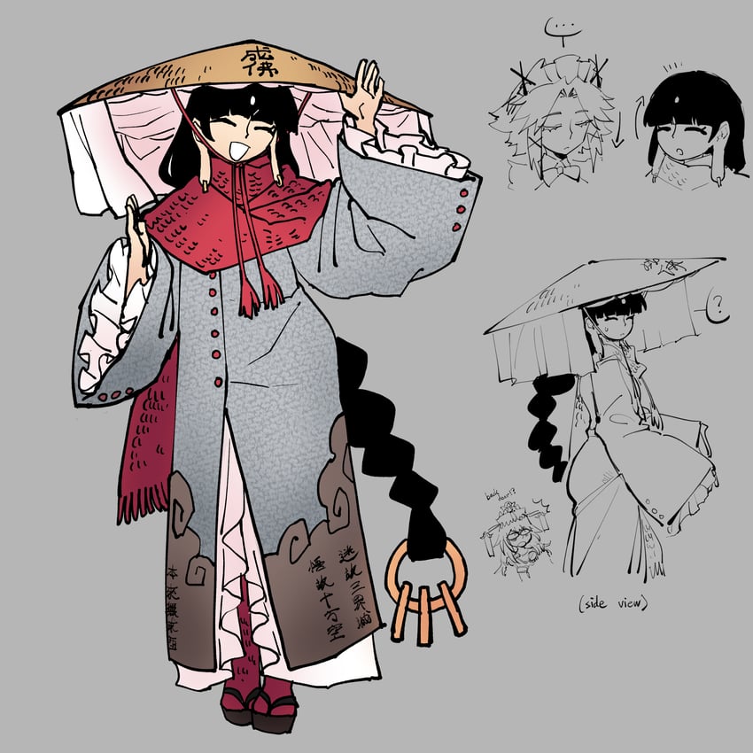 izayoi sakuya, matara okina, and yatadera narumi (touhou) drawn by kaibootsu
