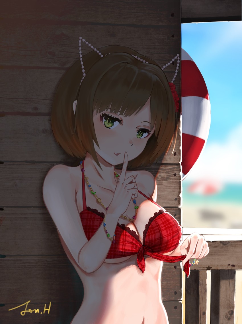 maekawa miku (idolmaster and 1 more) drawn by jonathan_h