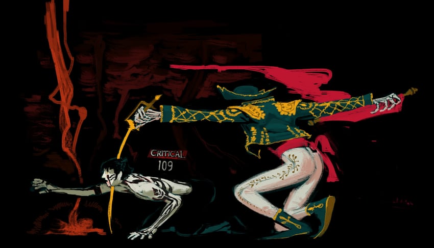 demi-fiend and matador (shin megami tensei and 1 more) drawn by thefaiao