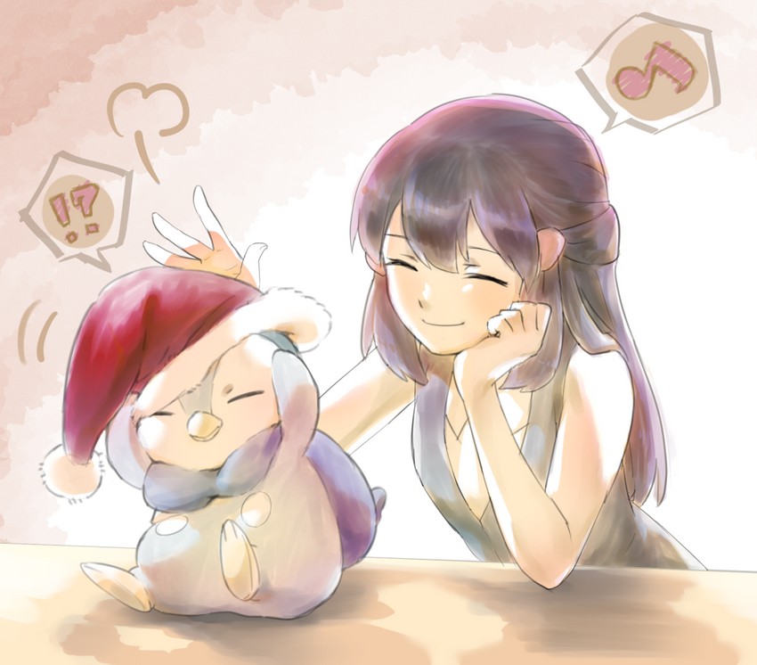 dawn and piplup (pokemon and 1 more) drawn by akihorisu