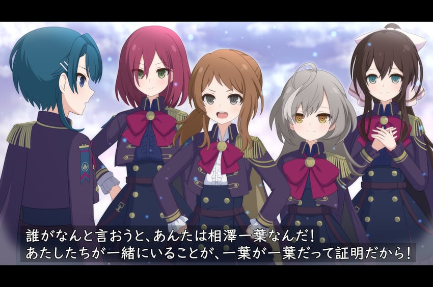 aizawa kazuha, sasaki ran, serizawa chikaru, iijima renka, and hatsukano yo (assault lily) drawn by haniwa_(kiminozorazio)