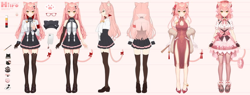 hiiro (indie virtual youtuber) drawn by lucidsky and waka_(wk4444)