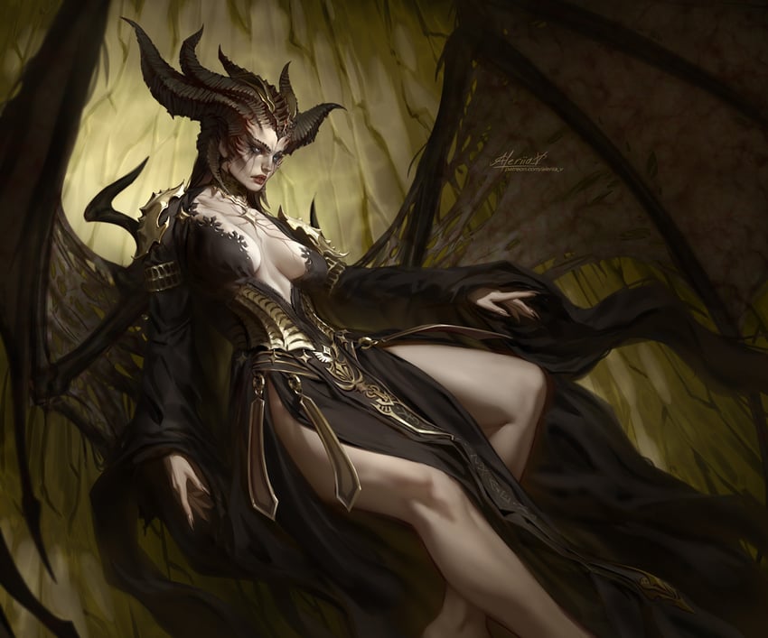 lilith (diablo and 1 more) drawn by aleriia_v