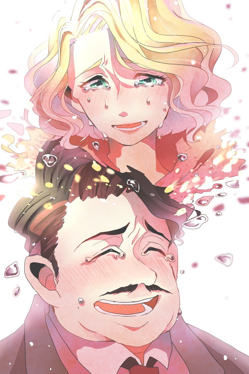 queenie goldstein and jacob kowalski (wizarding world and 1 more) drawn by seri_(komubitti111)