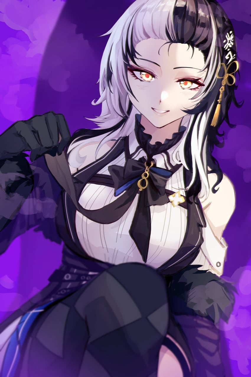 shiori novella and nerissa ravencroft (hololive and 1 more) drawn by yuq_ui