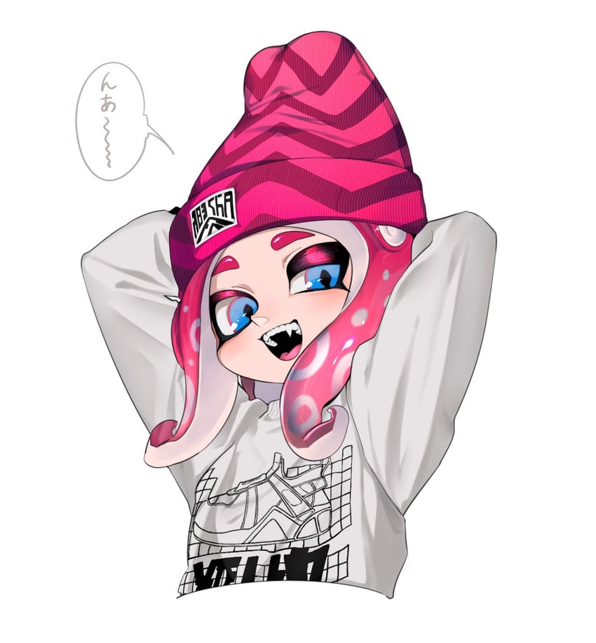 octoling player character and octoling girl (splatoon) drawn by ujijino