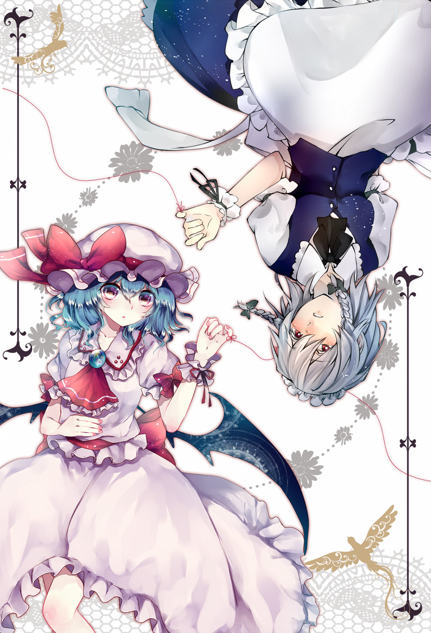 remilia scarlet and izayoi sakuya (touhou) drawn by ginzuki_ringo and sofy