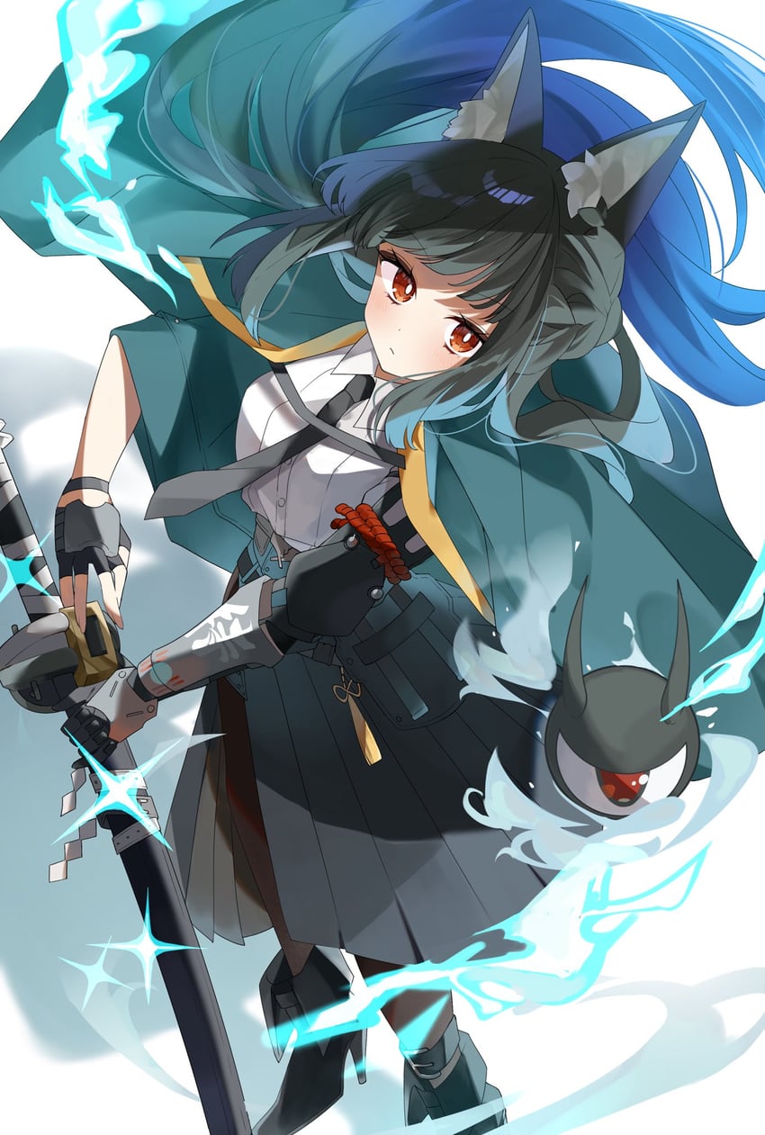 hoshimi miyabi and tailless (zenless zone zero) drawn by ooo00_cha