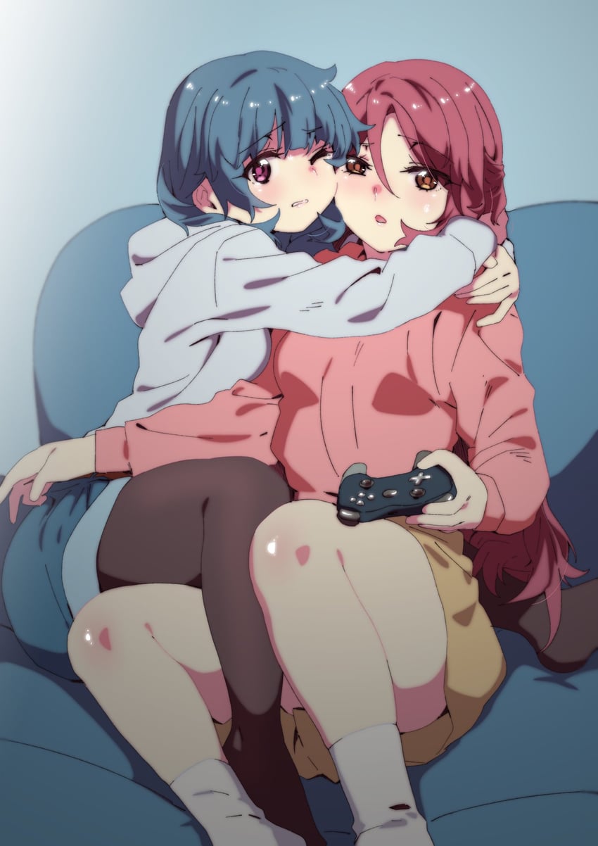 tsushima yoshiko and sakurauchi riko (love live! and 1 more) drawn by ecoman