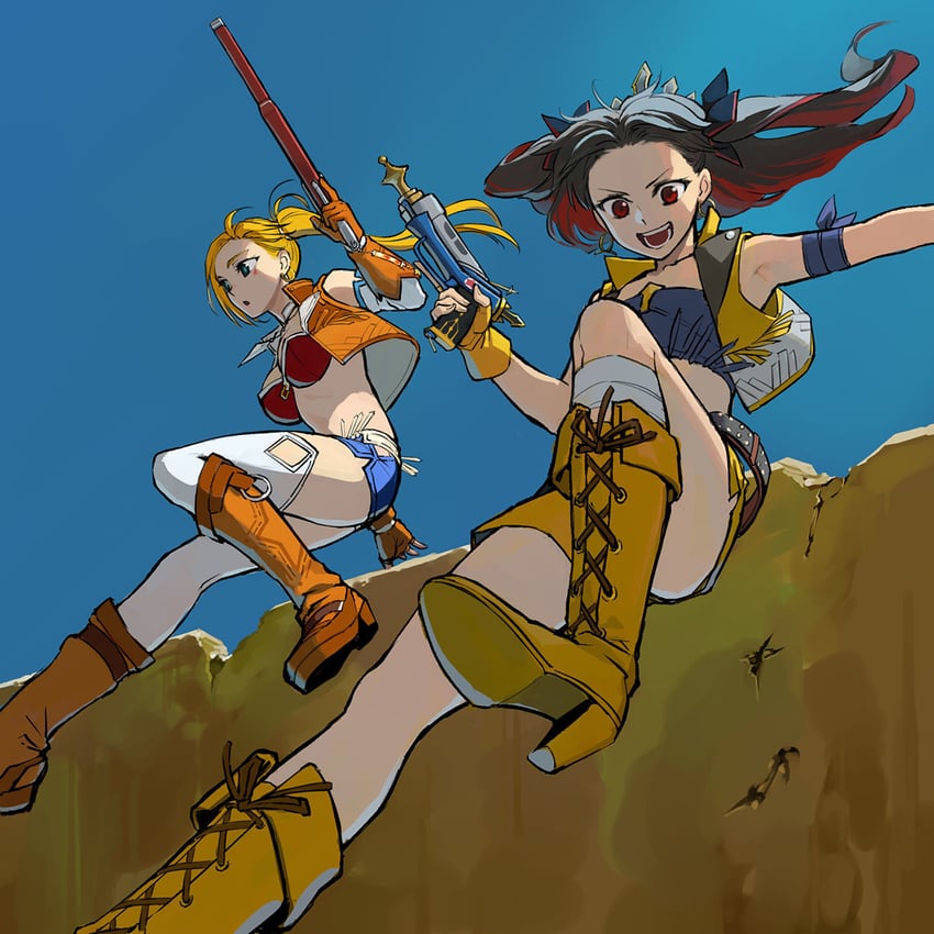ishtar, space ishtar, and calamity jane (fate and 1 more) drawn by b_suke