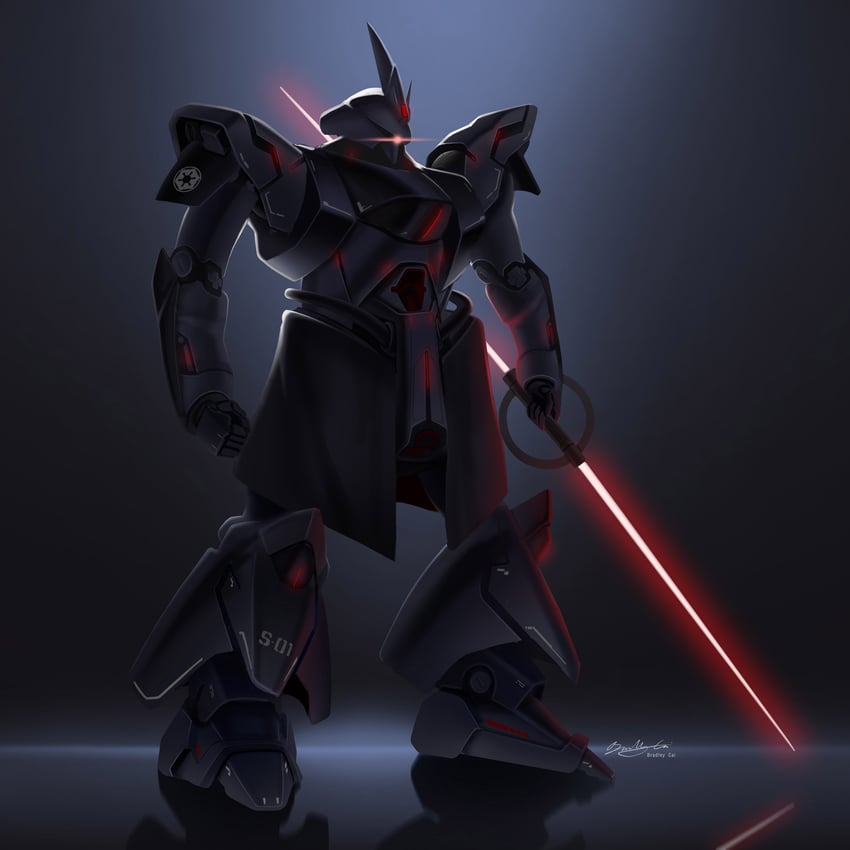sazabi (gundam and 2 more) drawn by bradley_cai