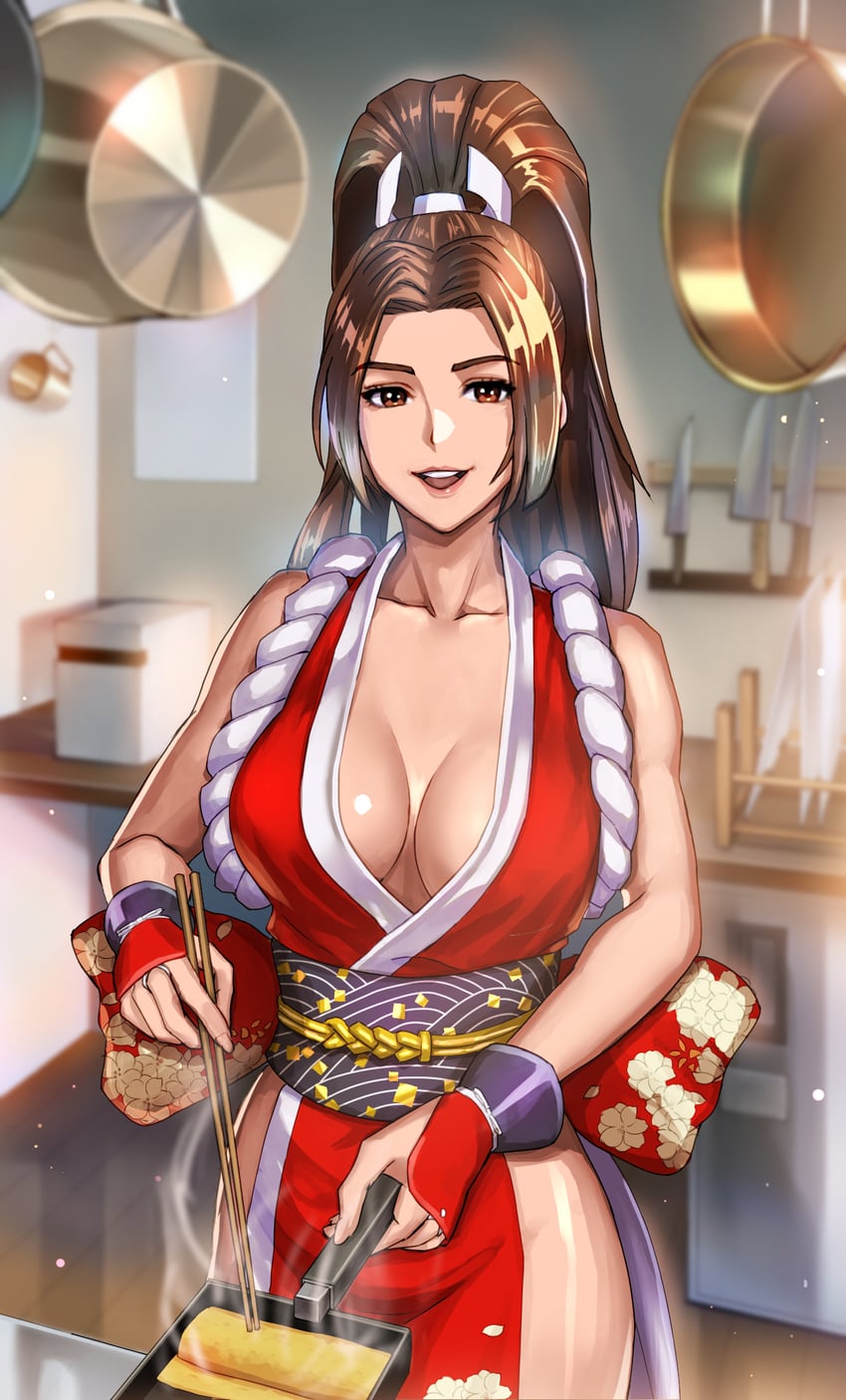 shiranui mai (the king of fighters and 2 more) drawn by yukinoshin_f