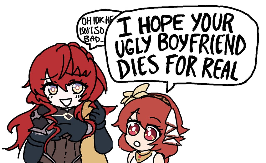 fenie and sabrina (granblue fantasy) drawn by lyretiger